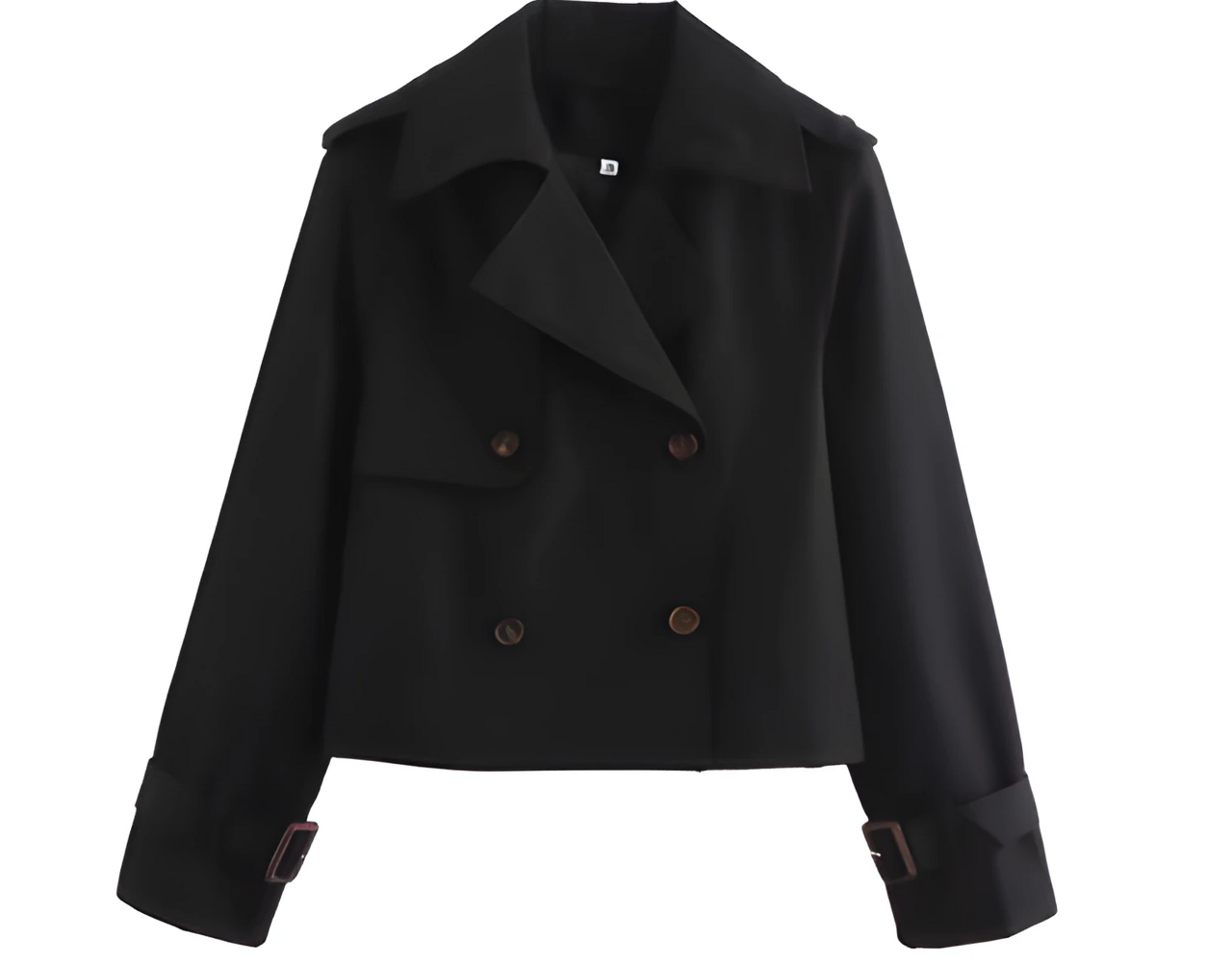 (BUY 1 GET 2) Vintage Cropped Trench Coat