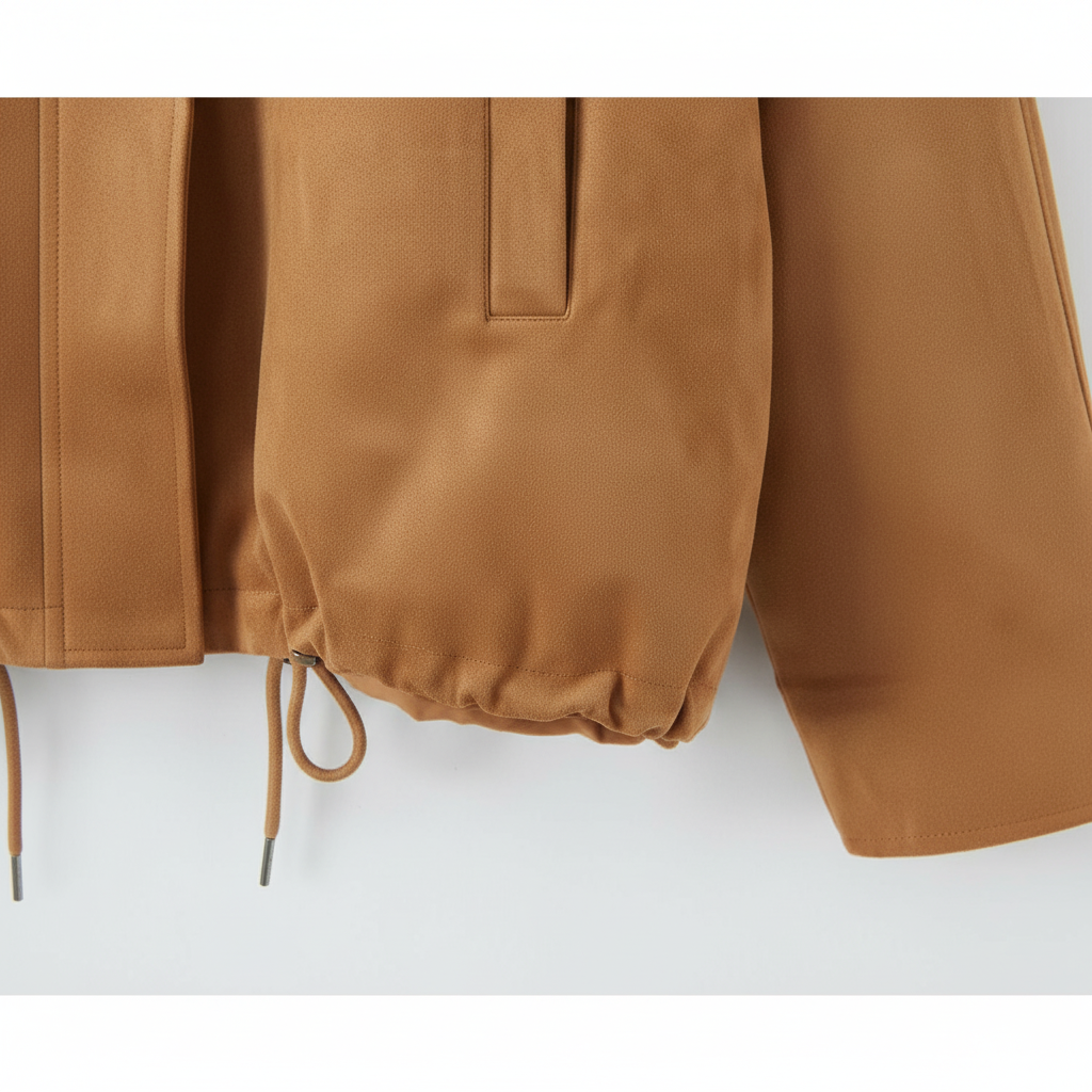 Suede Lapel Cropped Jacket